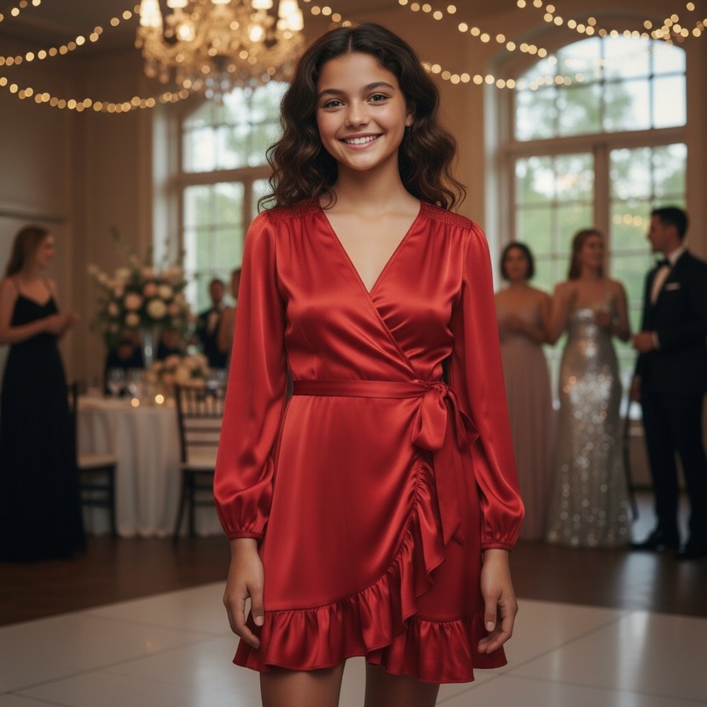 NWT Aqua from Bloomingdales Red Satin Charmeuse‎ Dress Formal Party Wedding
